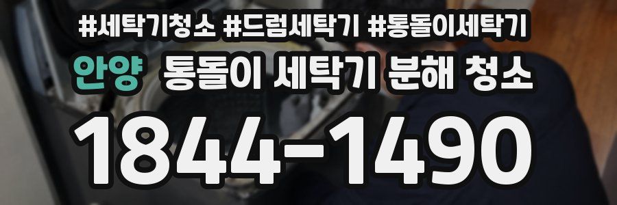 안양 통돌이 세탁기 분해 청소