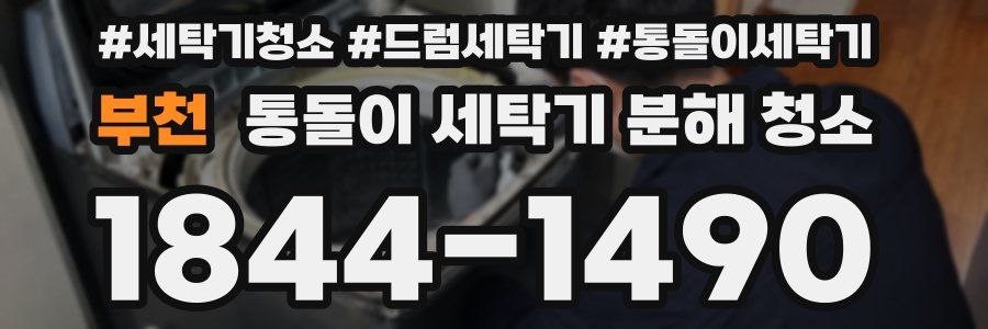 부천 통돌이 세탁기 분해 청소