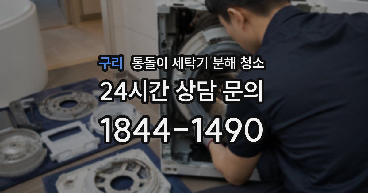 구리 통돌이 세탁기 분해 청소