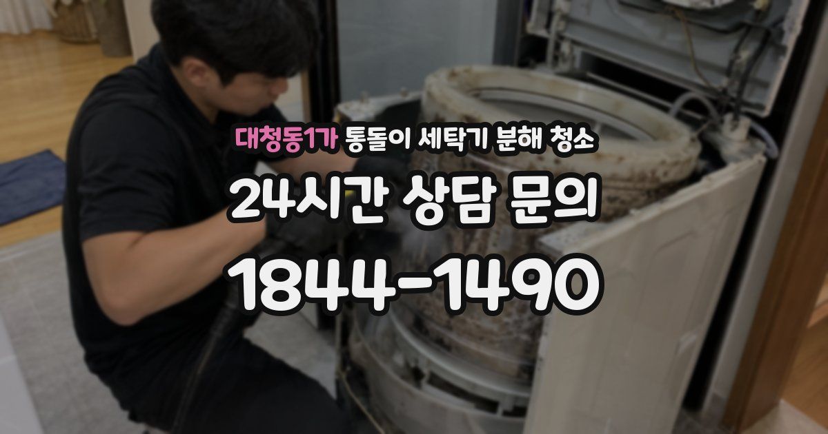 대청동1가 통돌이 세탁기 분해 청소