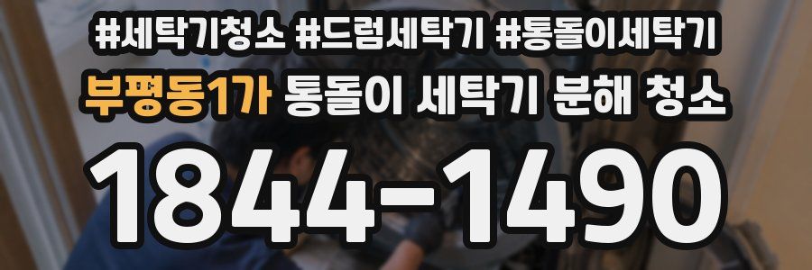 부평동1가 통돌이 세탁기 분해 청소