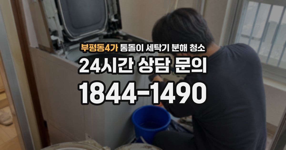 부평동4가 통돌이 세탁기 분해 청소