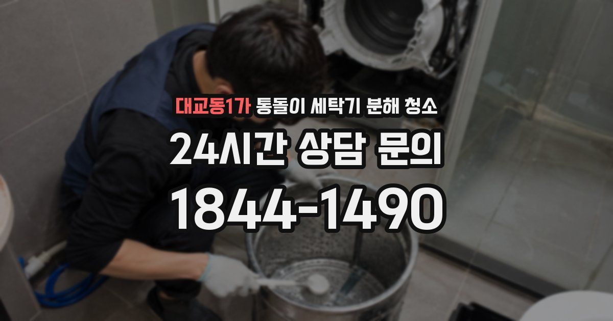 대교동1가 통돌이 세탁기 분해 청소