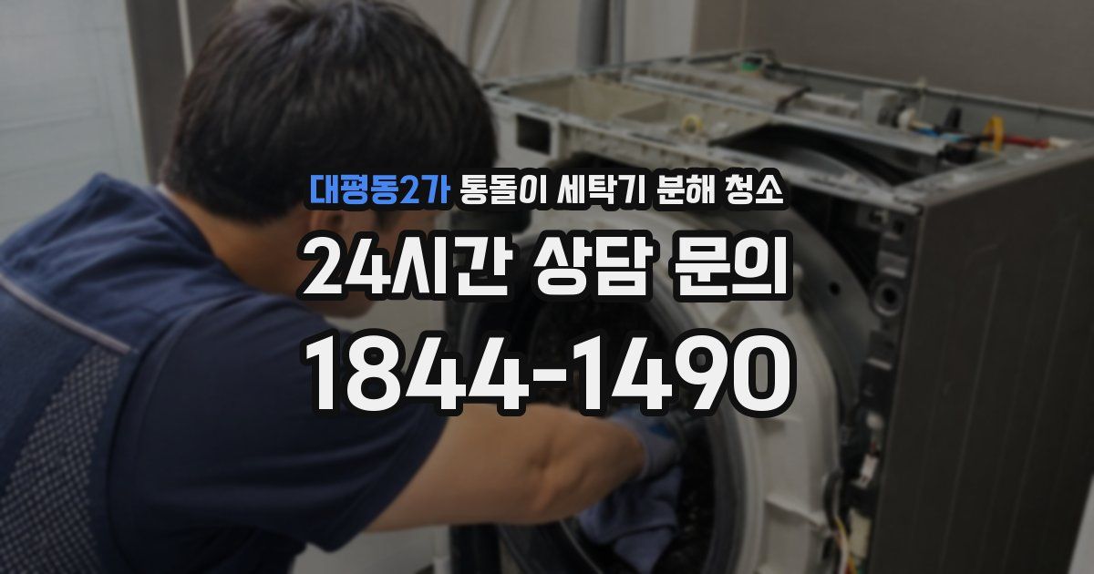 대평동2가 통돌이 세탁기 분해 청소