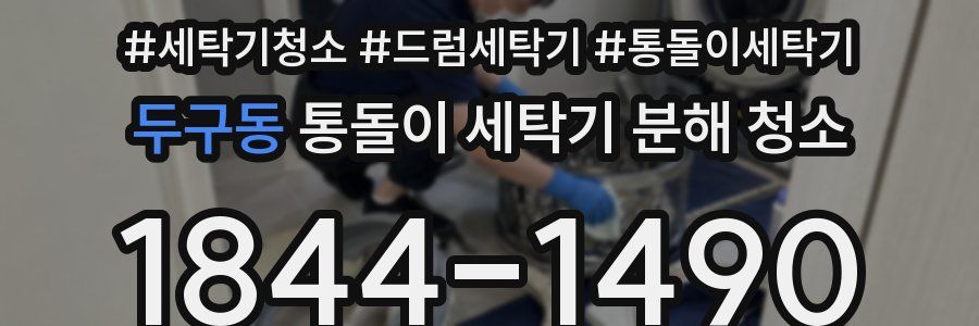두구동 통돌이 세탁기 분해 청소