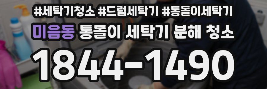 미음동 통돌이 세탁기 분해 청소