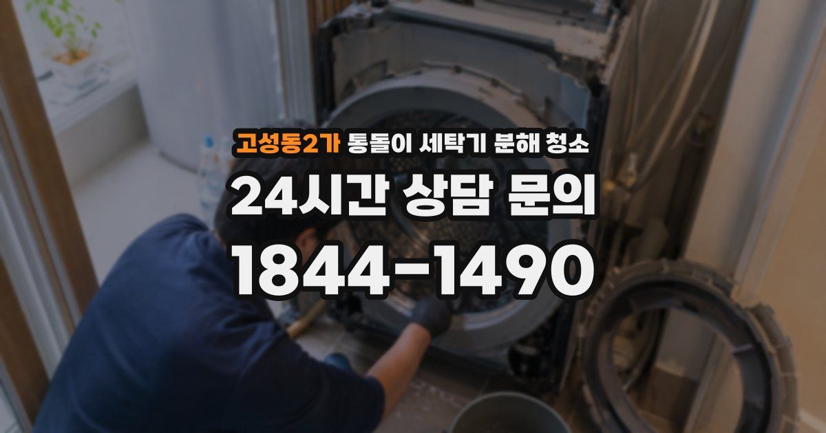 고성동2가 통돌이 세탁기 분해 청소