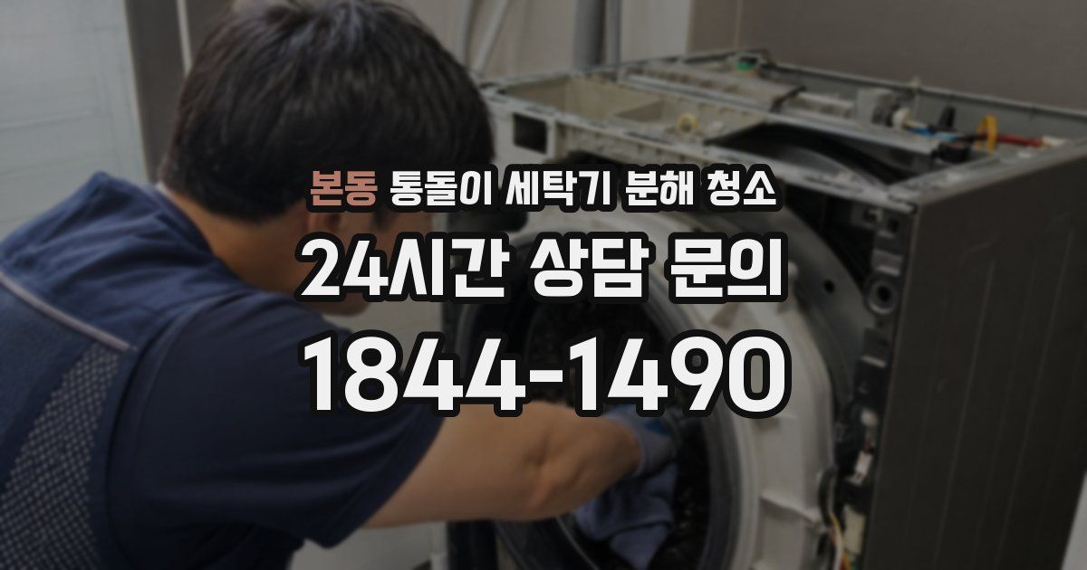 본동 통돌이 세탁기 분해 청소
