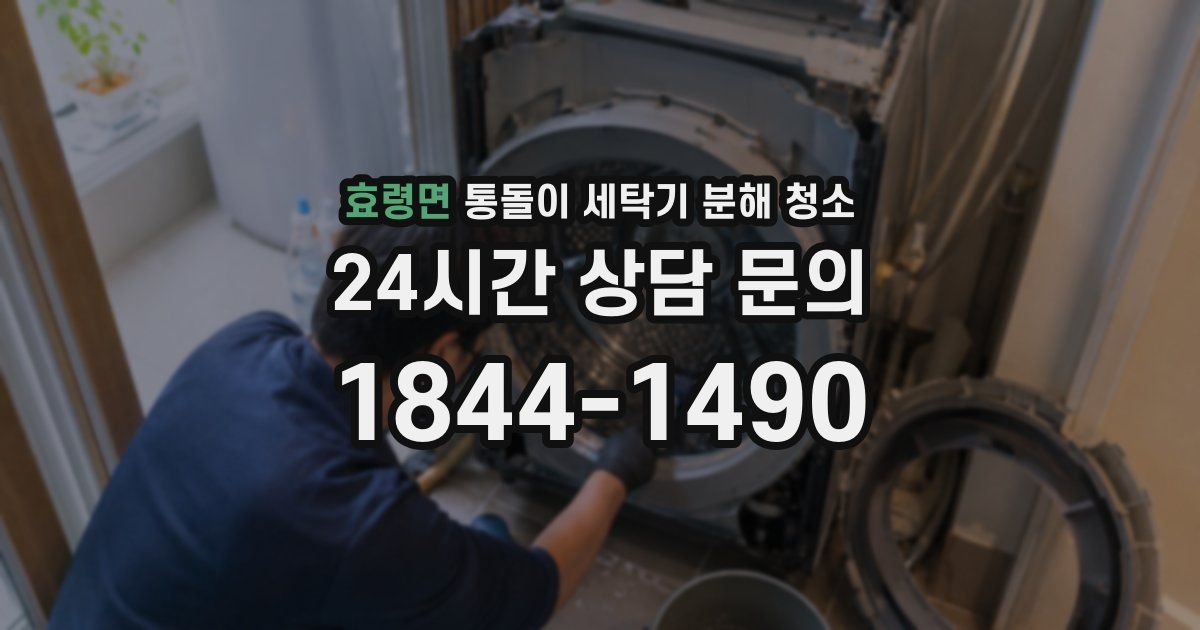 효령면 통돌이 세탁기 분해 청소
