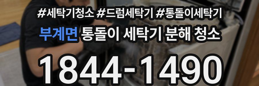 부계면 통돌이 세탁기 분해 청소
