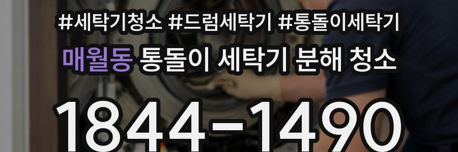 매월동 통돌이 세탁기 분해 청소