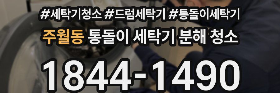 주월동 통돌이 세탁기 분해 청소