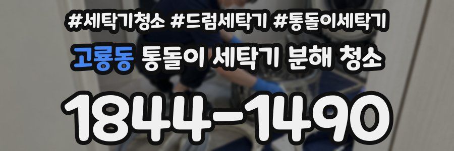 고룡동 통돌이 세탁기 분해 청소