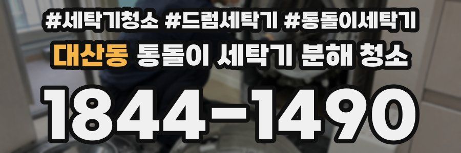 대산동 통돌이 세탁기 분해 청소