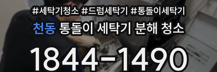 천동 통돌이 세탁기 분해 청소