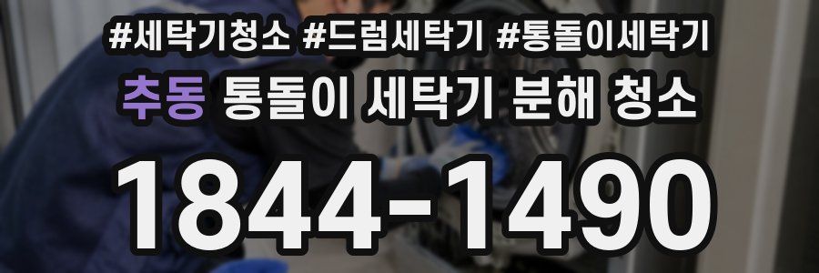 추동 통돌이 세탁기 분해 청소