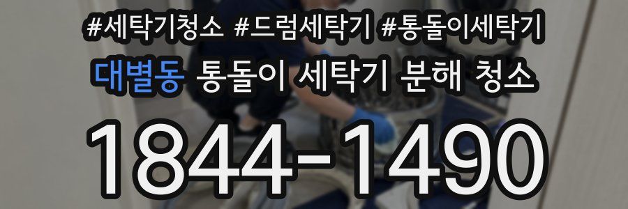 대별동 통돌이 세탁기 분해 청소