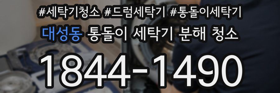 대성동 통돌이 세탁기 분해 청소