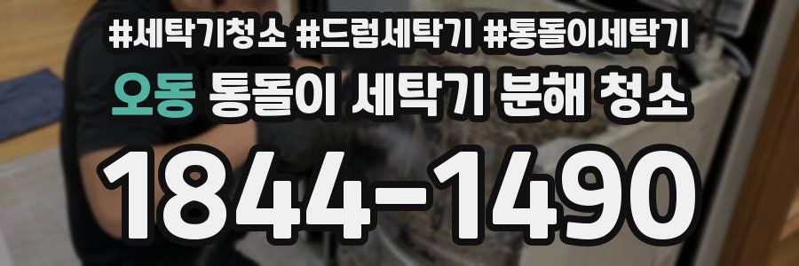 오동 통돌이 세탁기 분해 청소