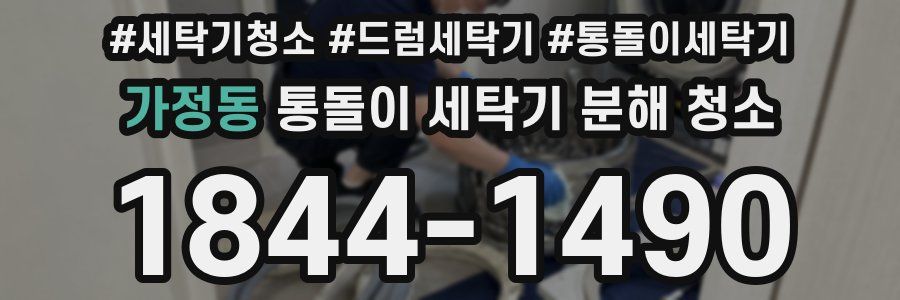가정동 통돌이 세탁기 분해 청소