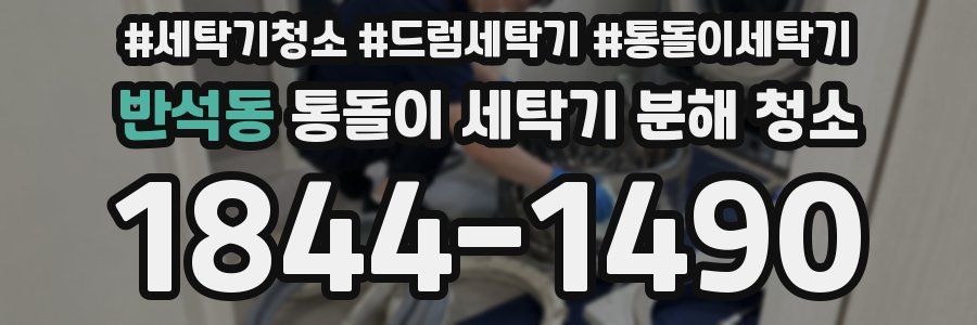 반석동 통돌이 세탁기 분해 청소