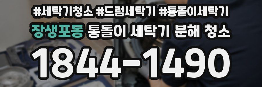 장생포동 통돌이 세탁기 분해 청소