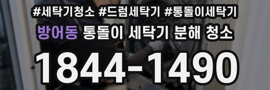 방어동 통돌이 세탁기 분해 청소