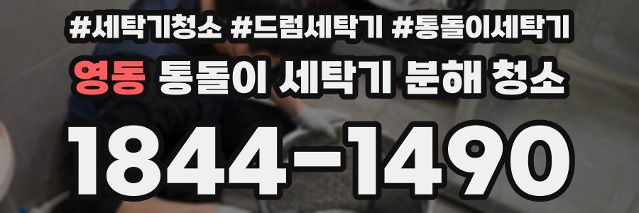 영동 통돌이 세탁기 분해 청소