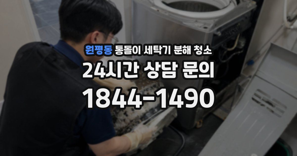 원평동 통돌이 세탁기 분해 청소