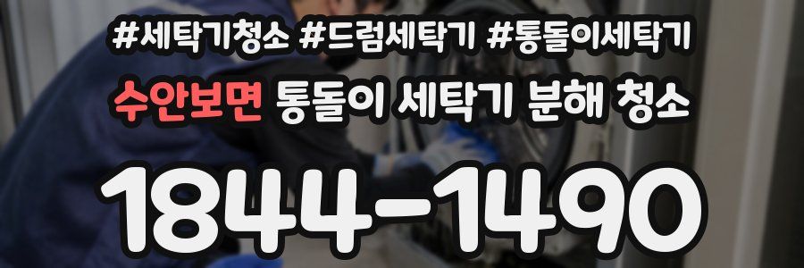 수안보면 통돌이 세탁기 분해 청소