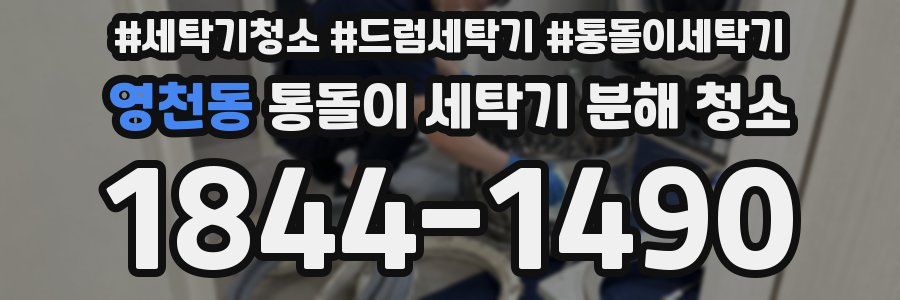 영천동 통돌이 세탁기 분해 청소