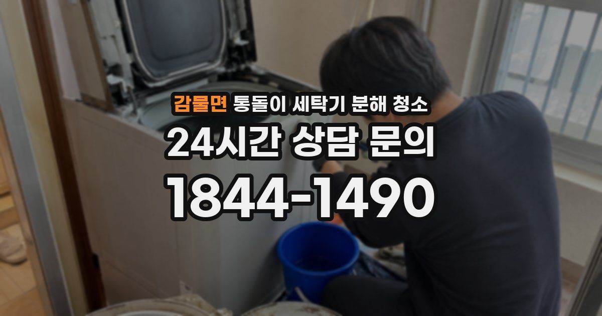 감물면 통돌이 세탁기 분해 청소