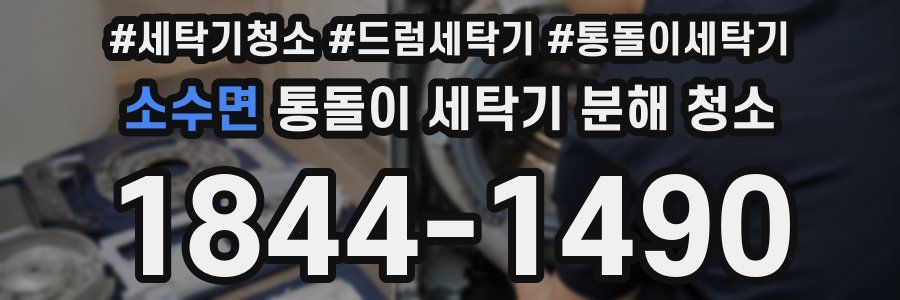 소수면 통돌이 세탁기 분해 청소