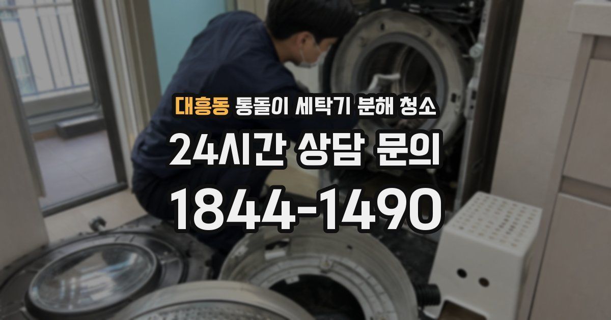 대흥동 통돌이 세탁기 분해 청소