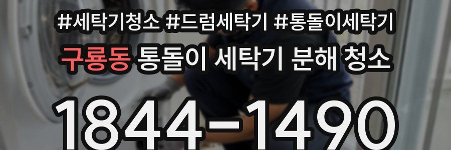 구룡동 통돌이 세탁기 분해 청소
