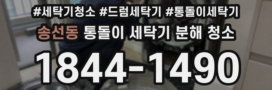 송선동 통돌이 세탁기 분해 청소