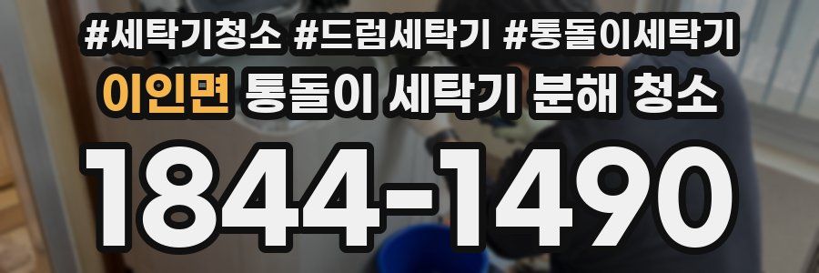 이인면 통돌이 세탁기 분해 청소