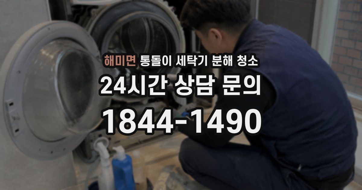 해미면 통돌이 세탁기 분해 청소