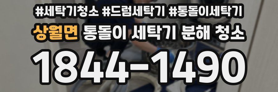 상월면 통돌이 세탁기 분해 청소