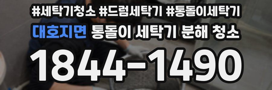 대호지면 통돌이 세탁기 분해 청소