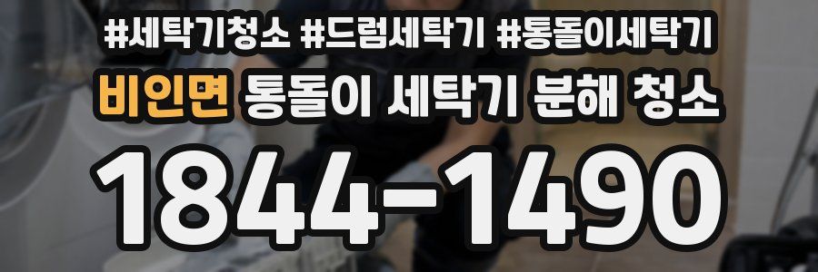 비인면 통돌이 세탁기 분해 청소