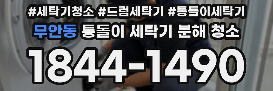 무안동 통돌이 세탁기 분해 청소