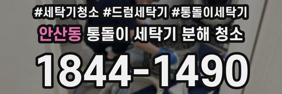 안산동 통돌이 세탁기 분해 청소