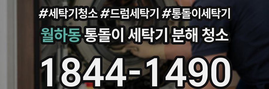 월하동 통돌이 세탁기 분해 청소