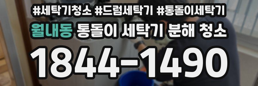 월내동 통돌이 세탁기 분해 청소