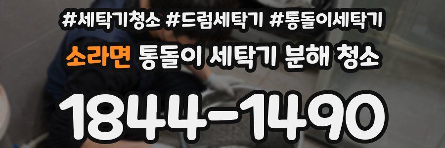 소라면 통돌이 세탁기 분해 청소