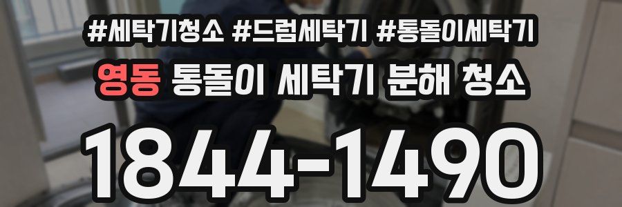 영동 통돌이 세탁기 분해 청소