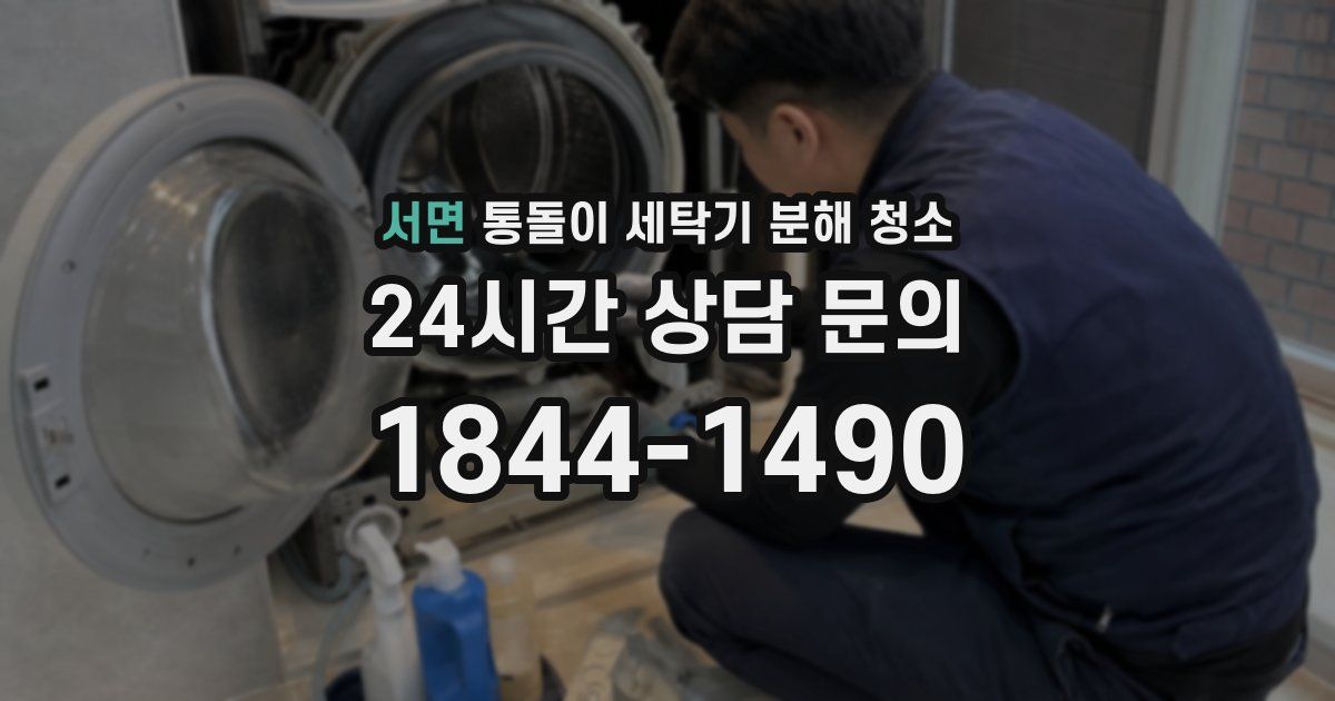 서면 통돌이 세탁기 분해 청소