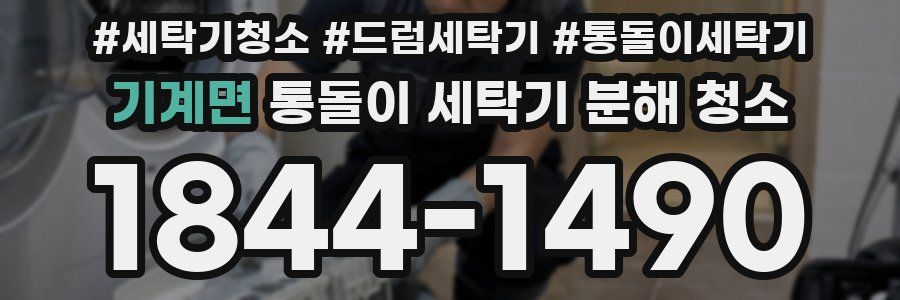 기계면 통돌이 세탁기 분해 청소