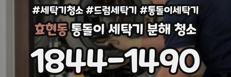 효현동 통돌이 세탁기 분해 청소